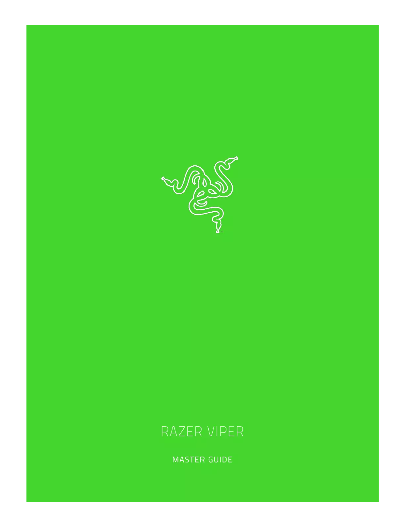 Page 1 de la notice Manuel utilisateur Razer Viper