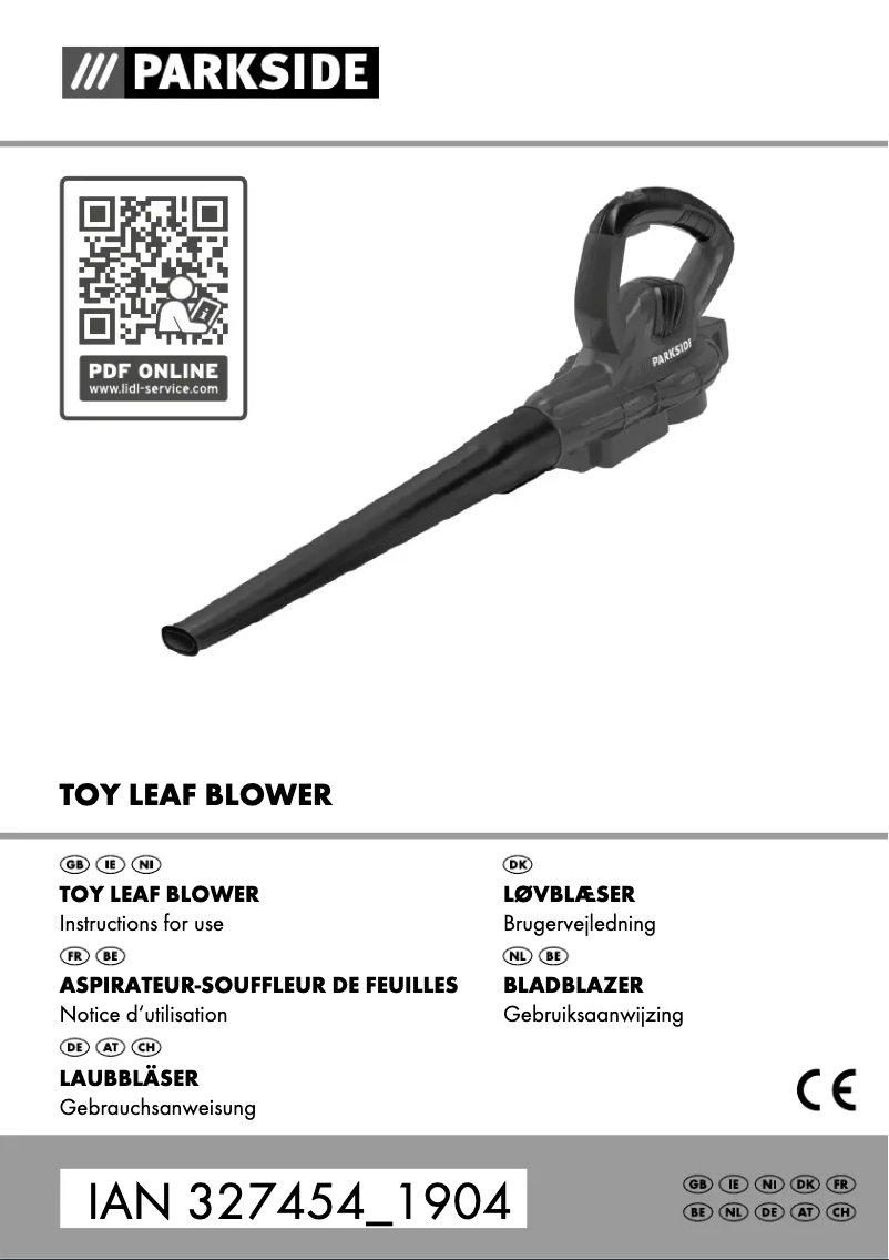 Page 1 de la notice Manuel utilisateur Parkside PP 110 A1