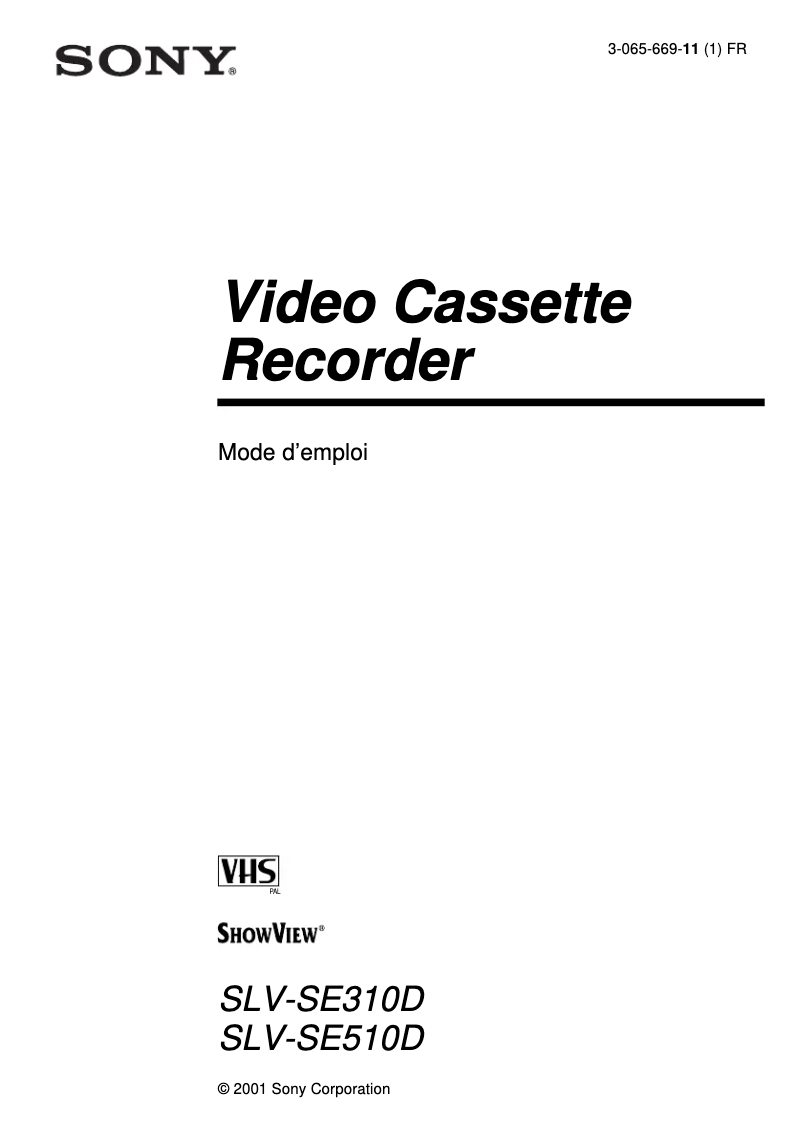 Imagen de la primera página del manual del dispositivo SLV-SE310D