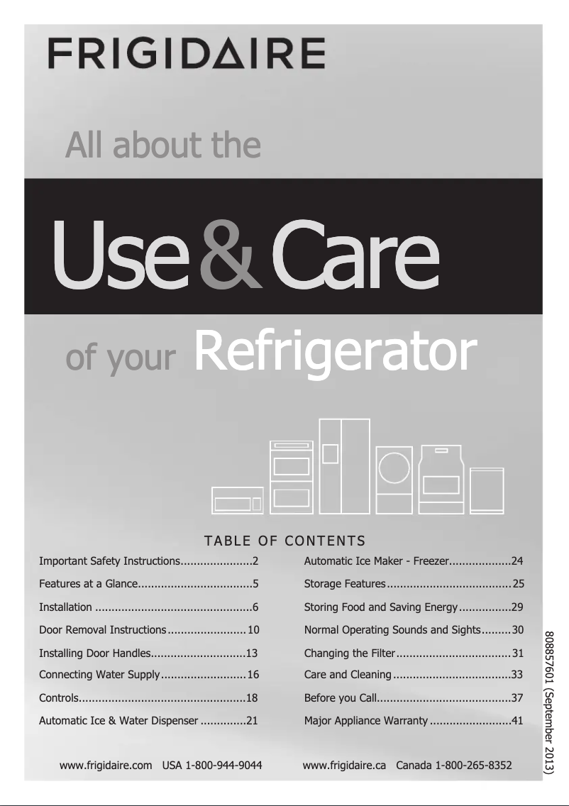 Image de la première page du manuel de l'appareil FDBC2250SS