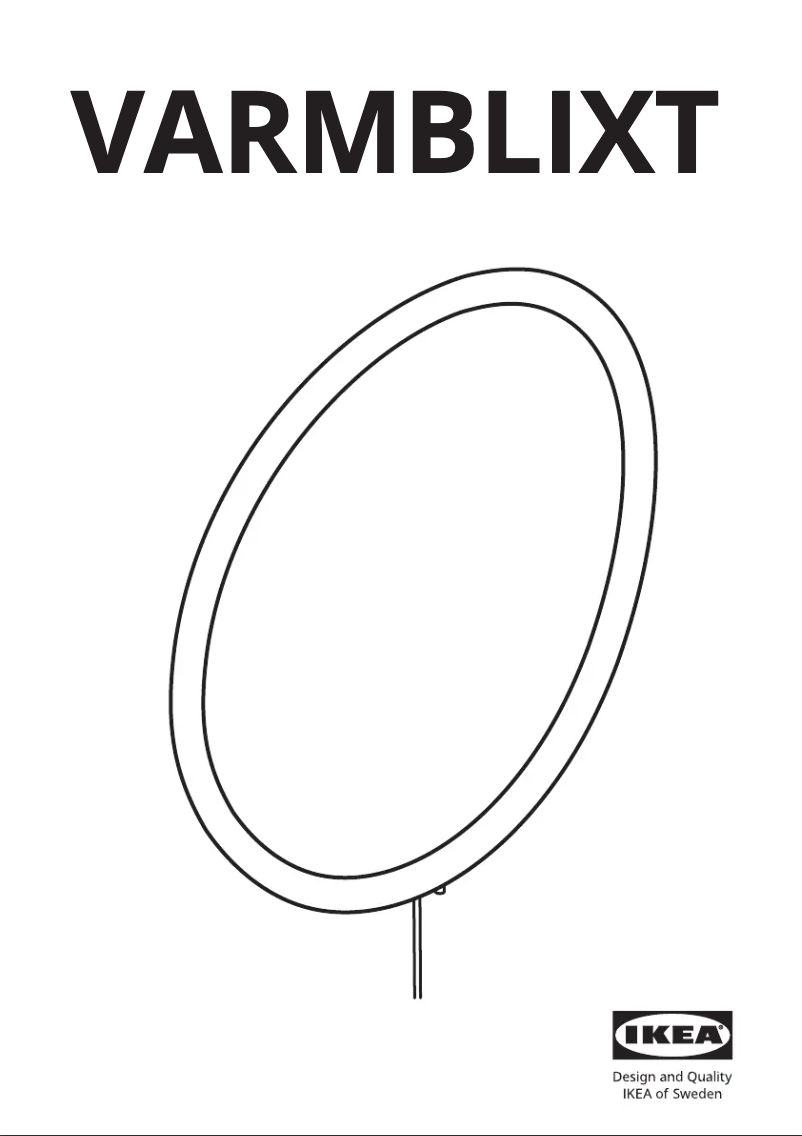 Image de la première page du manuel de l'appareil VARMBLIXT 005.314.76