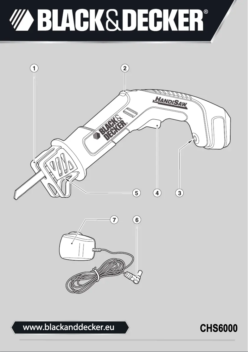 Page n°1 - Manuel utilisateur Black & Decker HandiSaw CHS6000