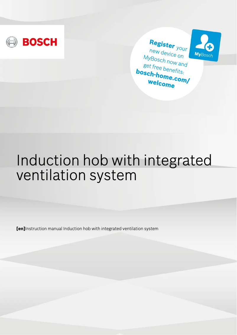Page 1 de la notice Manuel d'utilisation et d'entretien Bosch PVS801F21E