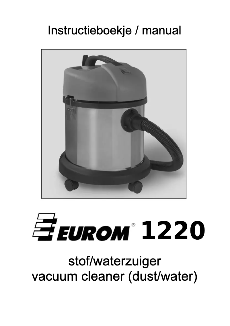 Image de la première page du manuel de l'appareil 1220