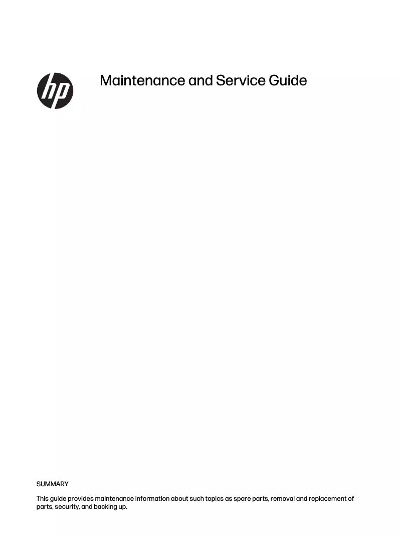 Page 1 de la notice Manuel d'utilisation et d'entretien HP EliteBook 655 G10