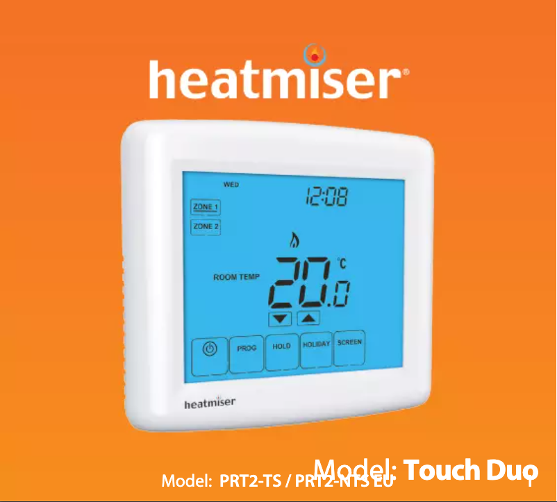 Page 1 de la notice Manuel utilisateur Heatmiser Touch Duo
