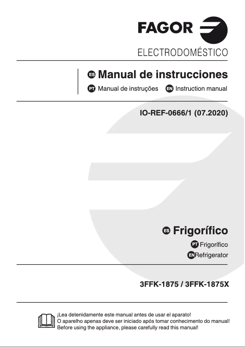 Image de la première page du manuel de l'appareil 3FFK-1875