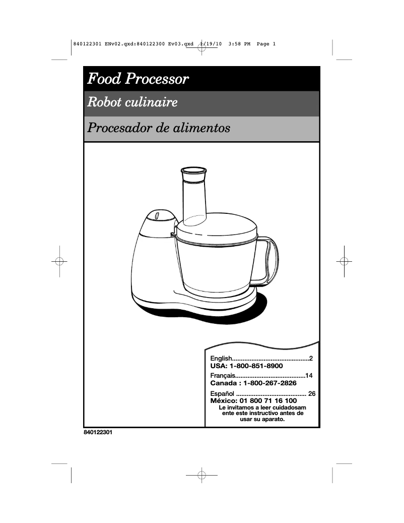 Image de la première page du manuel de l'appareil 70450