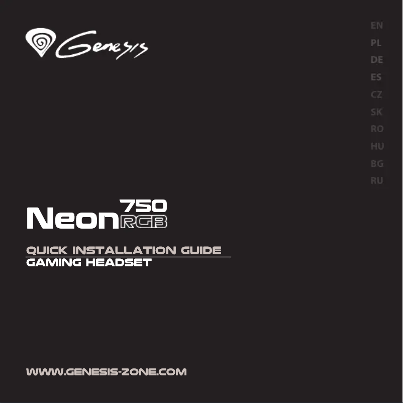 Página 1 del manual Manual de usuario Genesis Neon 750 RGB