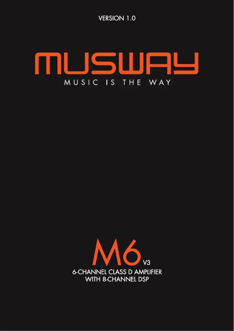 Page 1 de la notice Manuel utilisateur Musway M6