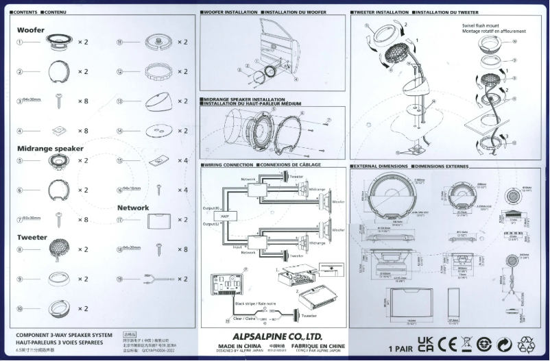 Page 1 de la notice Manuel utilisateur Alpine R2-S653