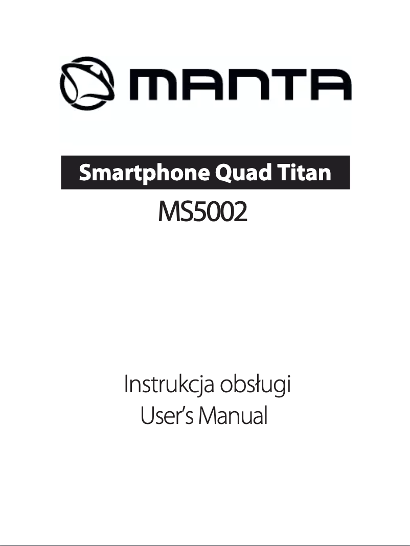 Page n°1 - Manuel utilisateur Manta MS5002