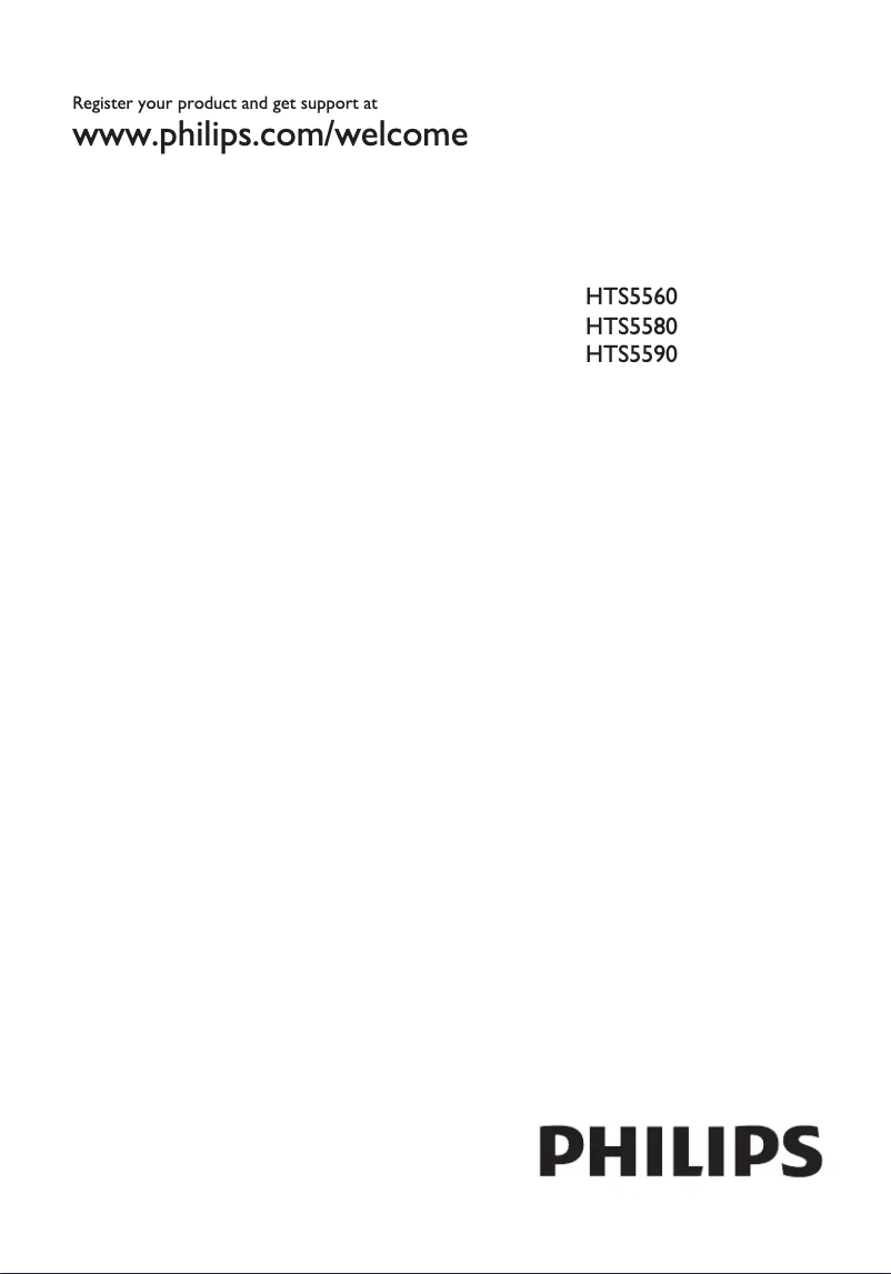 Página 1 del manual Manual de usuario Philips HTS5590