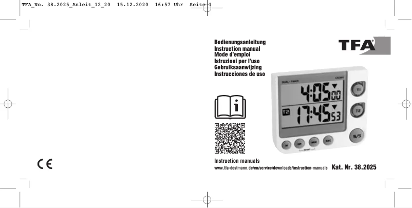 Image de la première page du manuel de l'appareil 38.2025