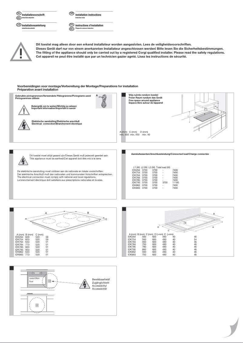 Page n°1 - Guide d'installation Pelgrim IDK785ONY