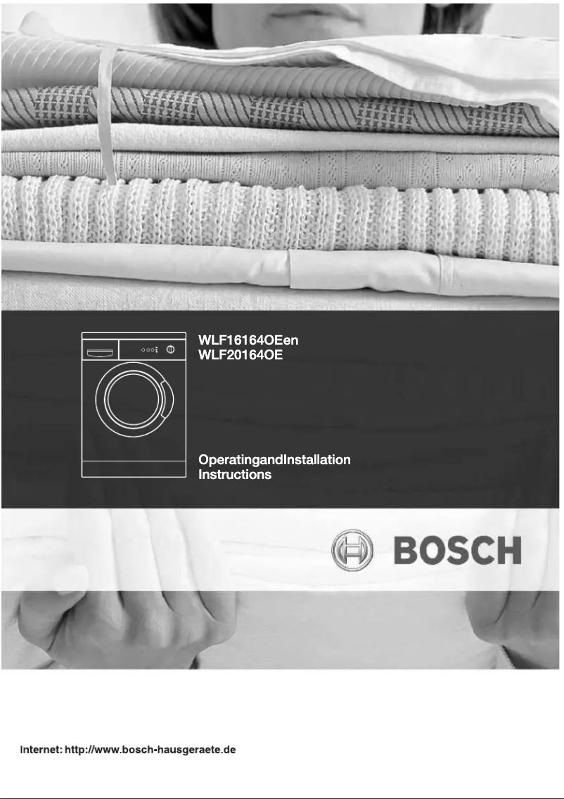 Page 1 de la notice Manuel utilisateur Bosch WLF 20164