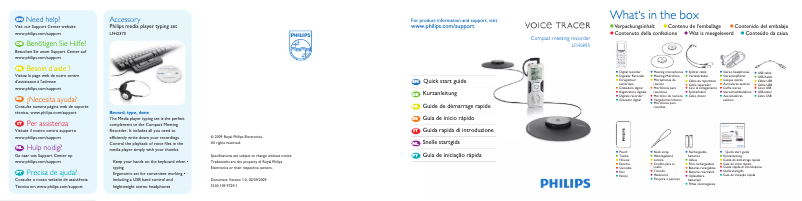 Image de la première page du manuel de l'appareil Voice Tracer LFH0895