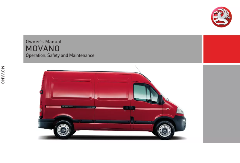 Page 1 de la notice Manuel utilisateur Opel Vivaro (2006)