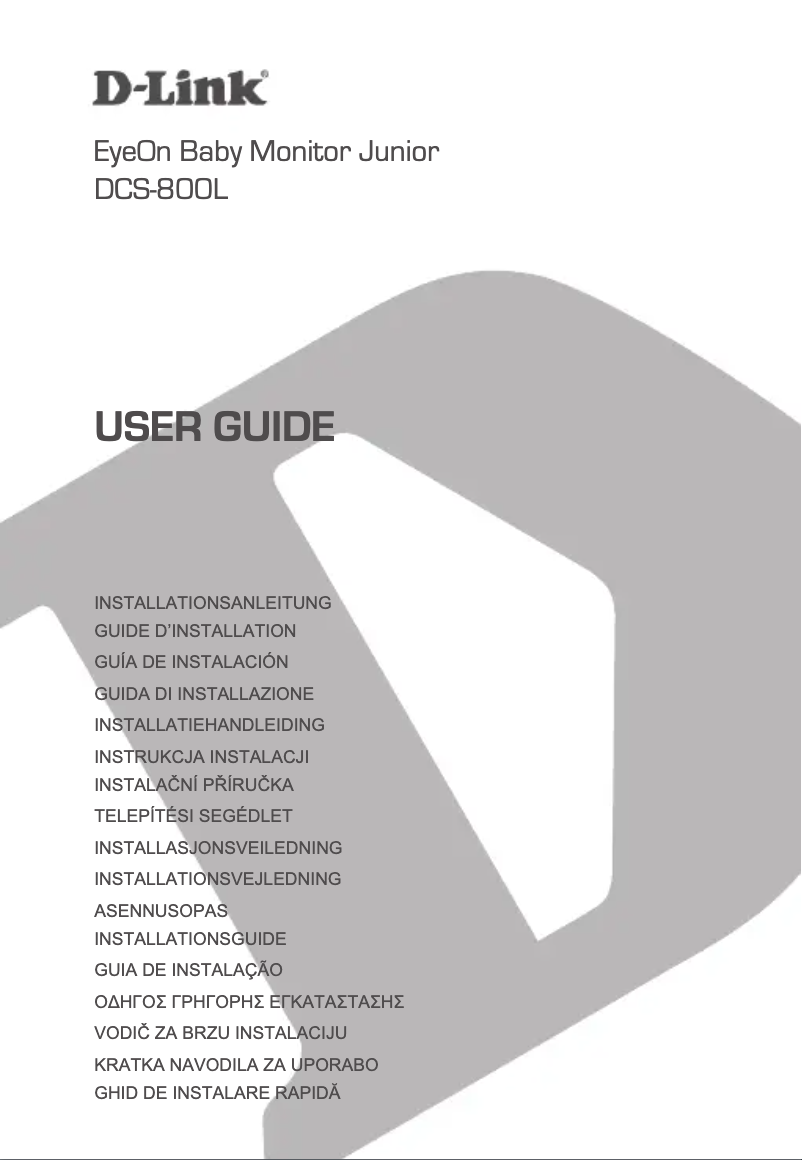 Page n°1 - Mode d'emploi D-Link DCS-800L