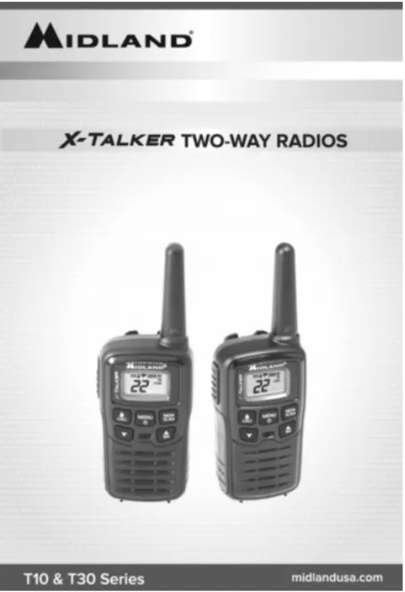 Page 1 de la notice Manuel utilisateur Midland X-Talker T31X3VP