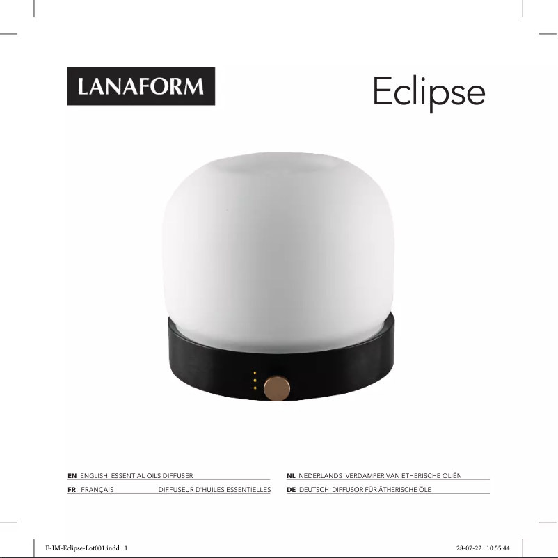 Page n°1 - Manuel utilisateur Lanaform Eclipse