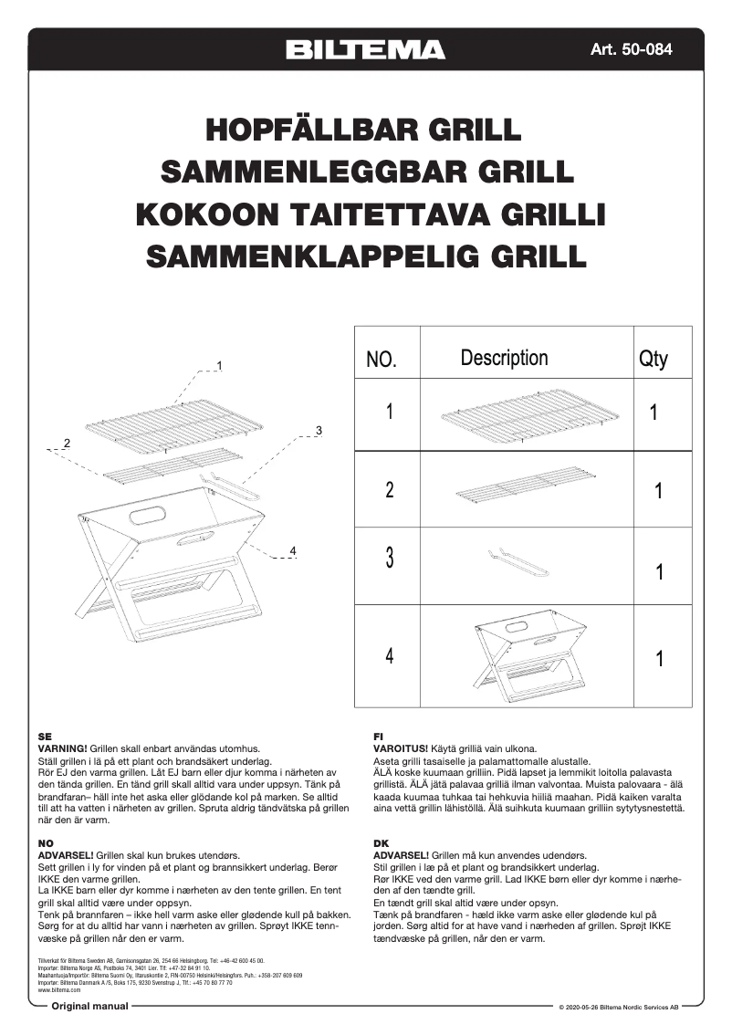Imagen de la primera página del manual del dispositivo 50-084