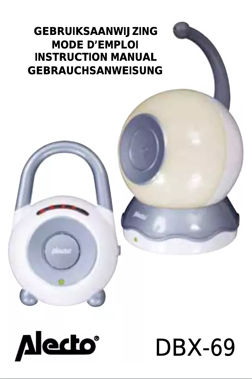 Page 1 de la notice Manuel utilisateur Alecto DBX-69