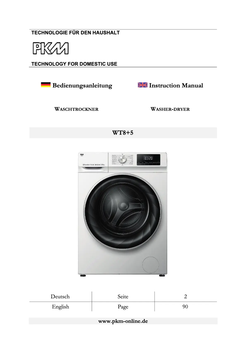 Image de la première page du manuel de l'appareil WT8+5