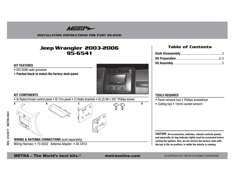 Image de la première page du manuel de l'appareil 95-6541