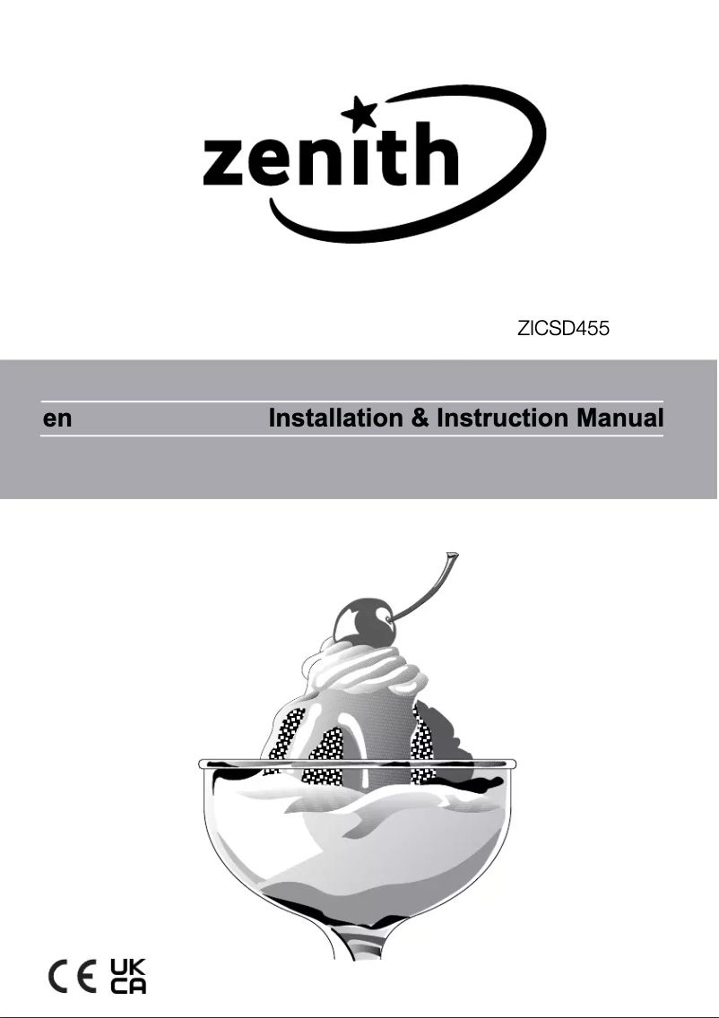 Page n°1 - Manuel utilisateur Zenith ZICSD455