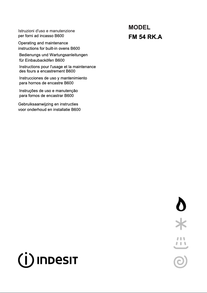 Image de la première page du manuel de l'appareil FM 54 RK.A