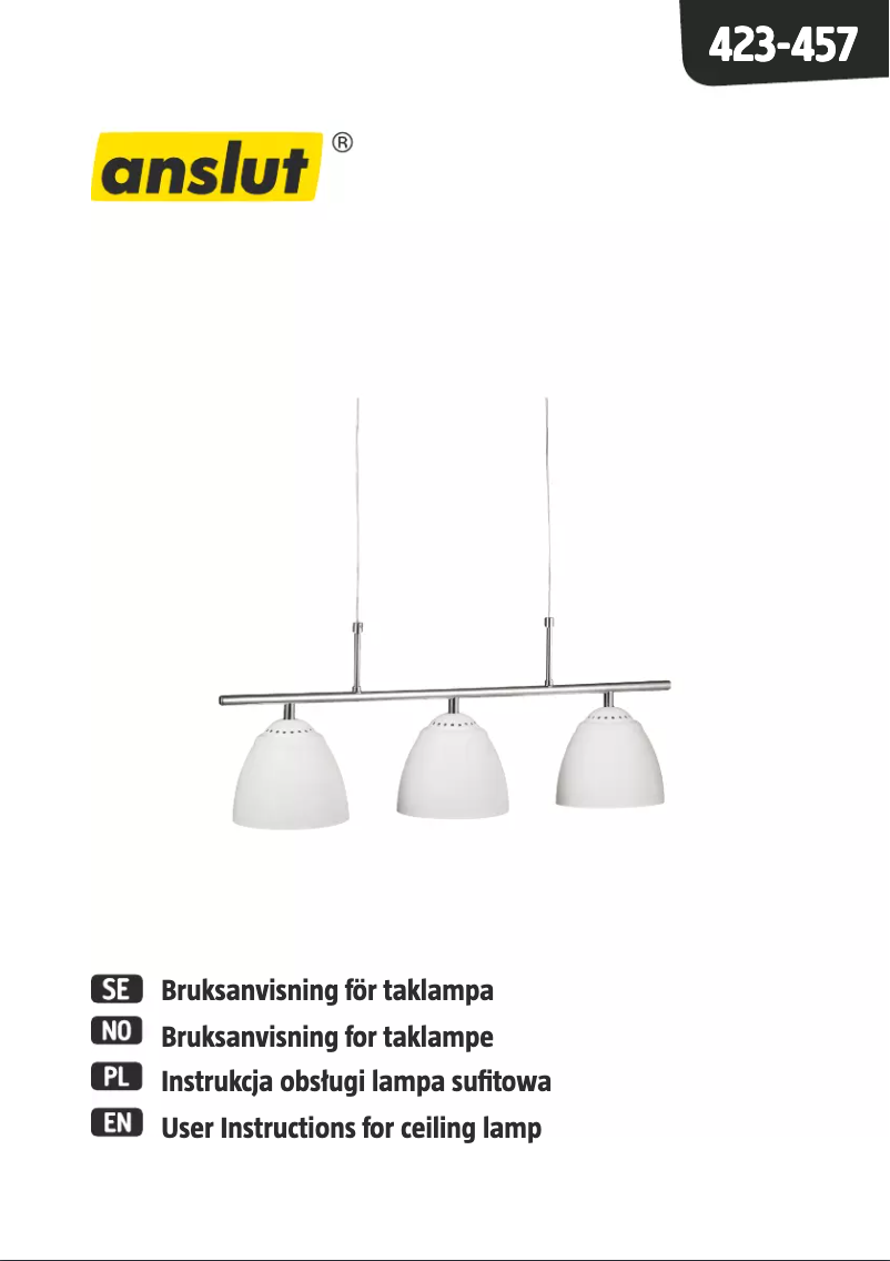 Imagen de la primera página del manual del dispositivo 423-457