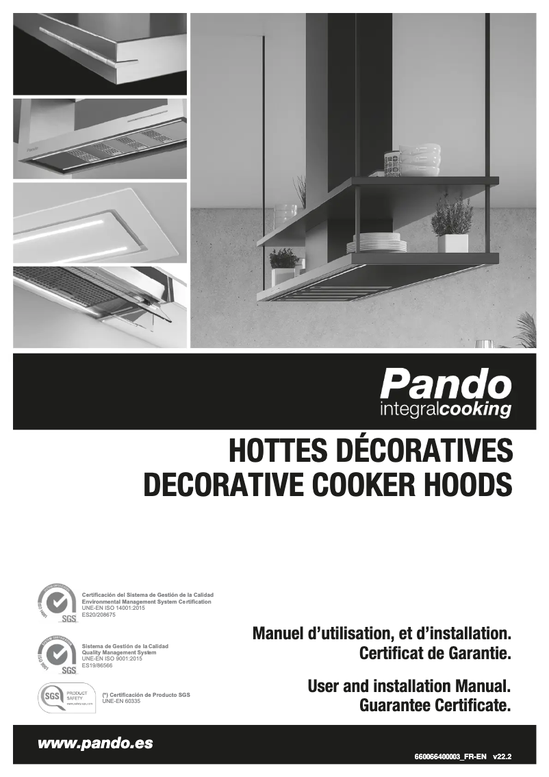 Page n°1 - Guide d'installation Pando I-1300