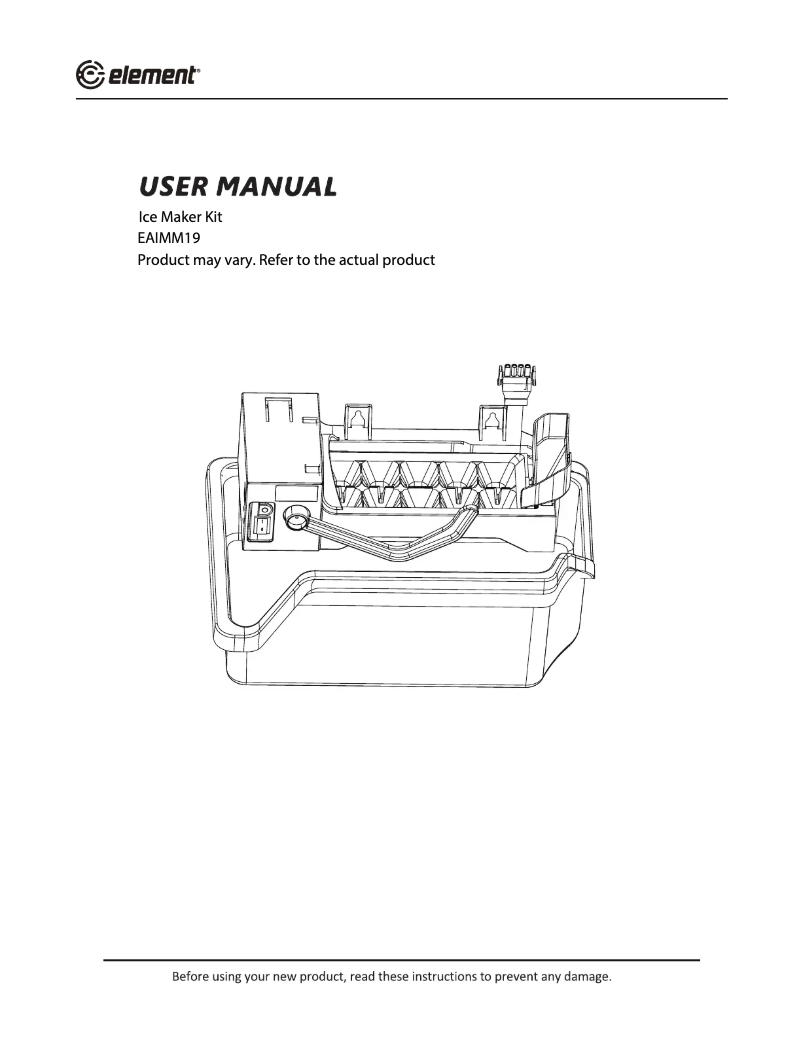 Page 1 de la notice Manuel utilisateur Element EAIMM19