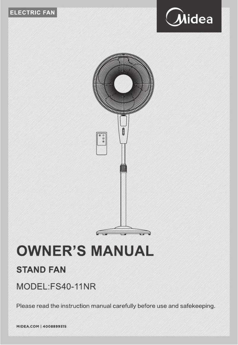 Page 1 de la notice Manuel utilisateur Midea FS40-11NR