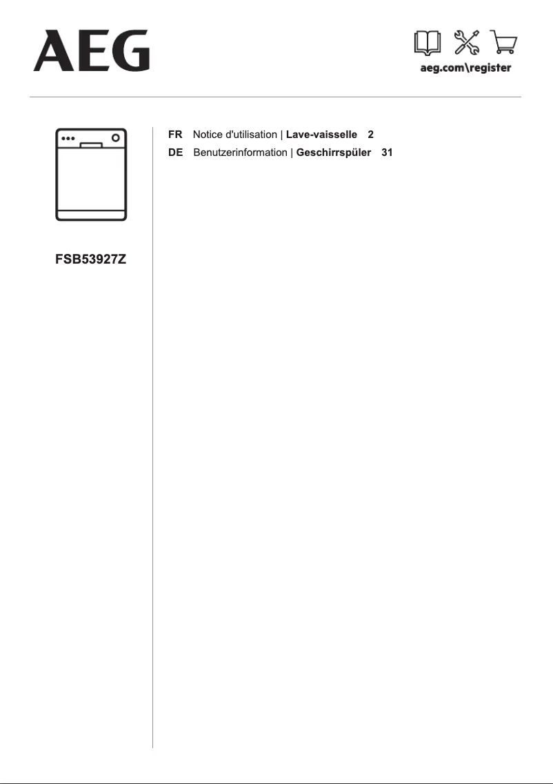 Image de la première page du manuel de l'appareil FSB53927Z