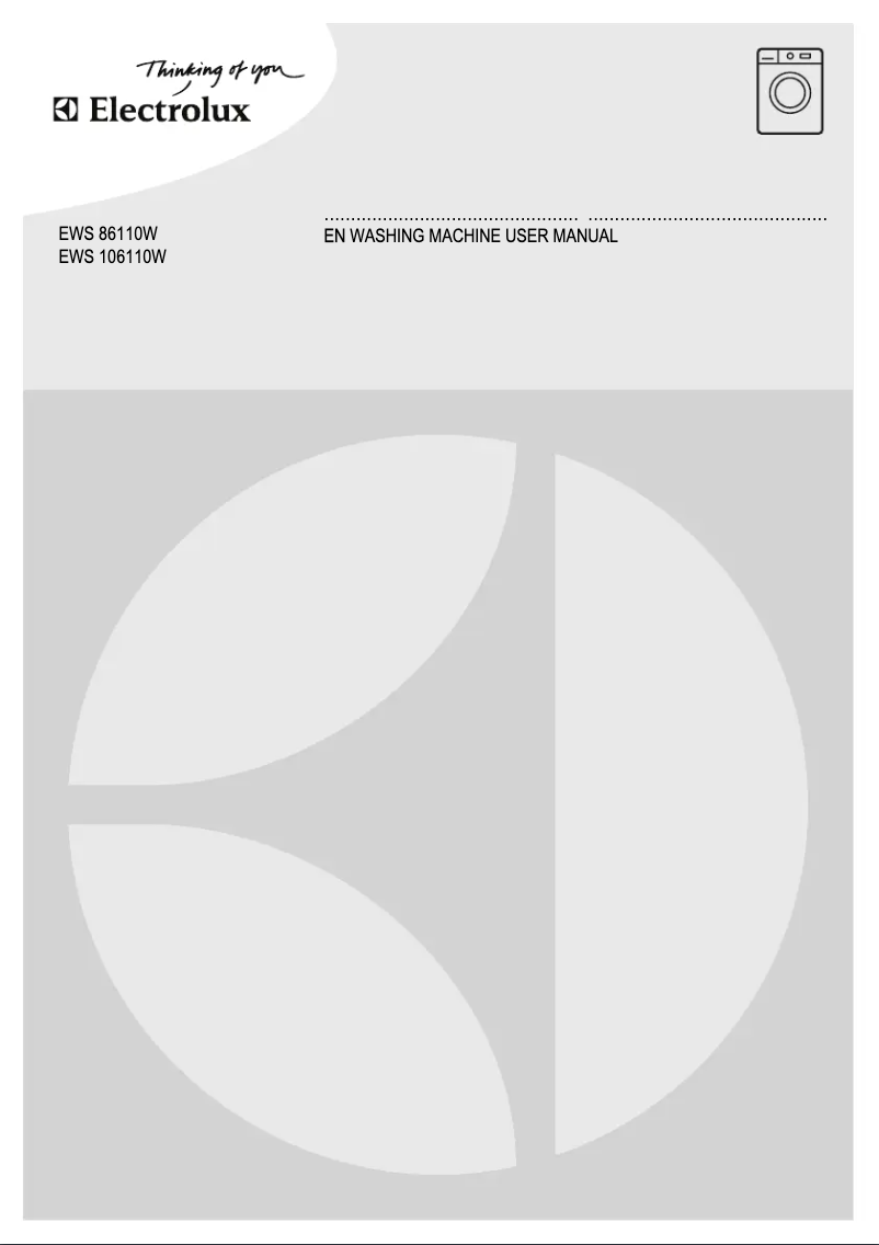 Page n°1 - Manuel utilisateur Electrolux EWS 106110 W