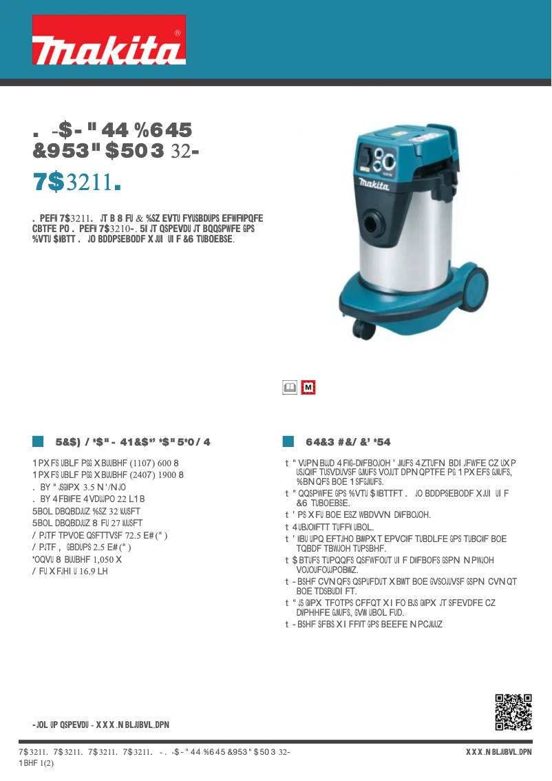 Image de la première page du manuel de l'appareil VC3211M