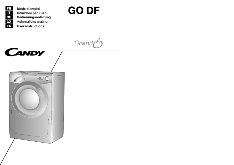 Page n°1 - Manuel utilisateur Candy GO 127DF/L1-S