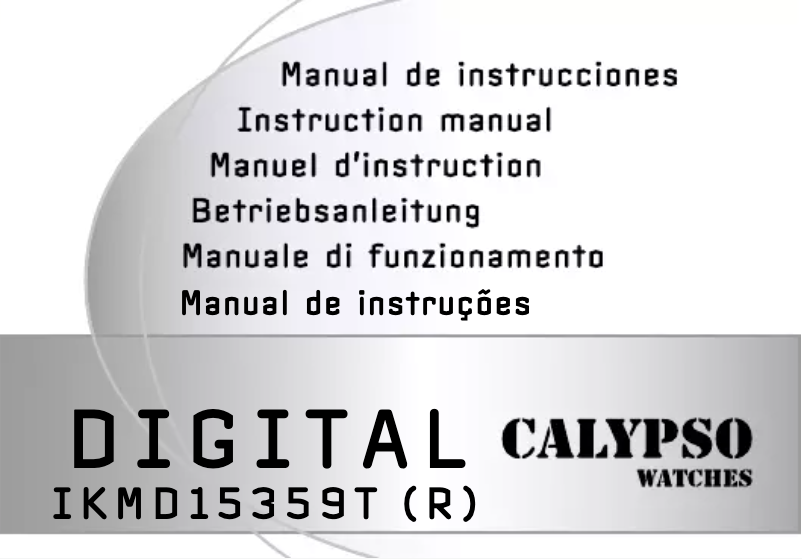 Page n°1 - Manuel utilisateur Calypso K5739