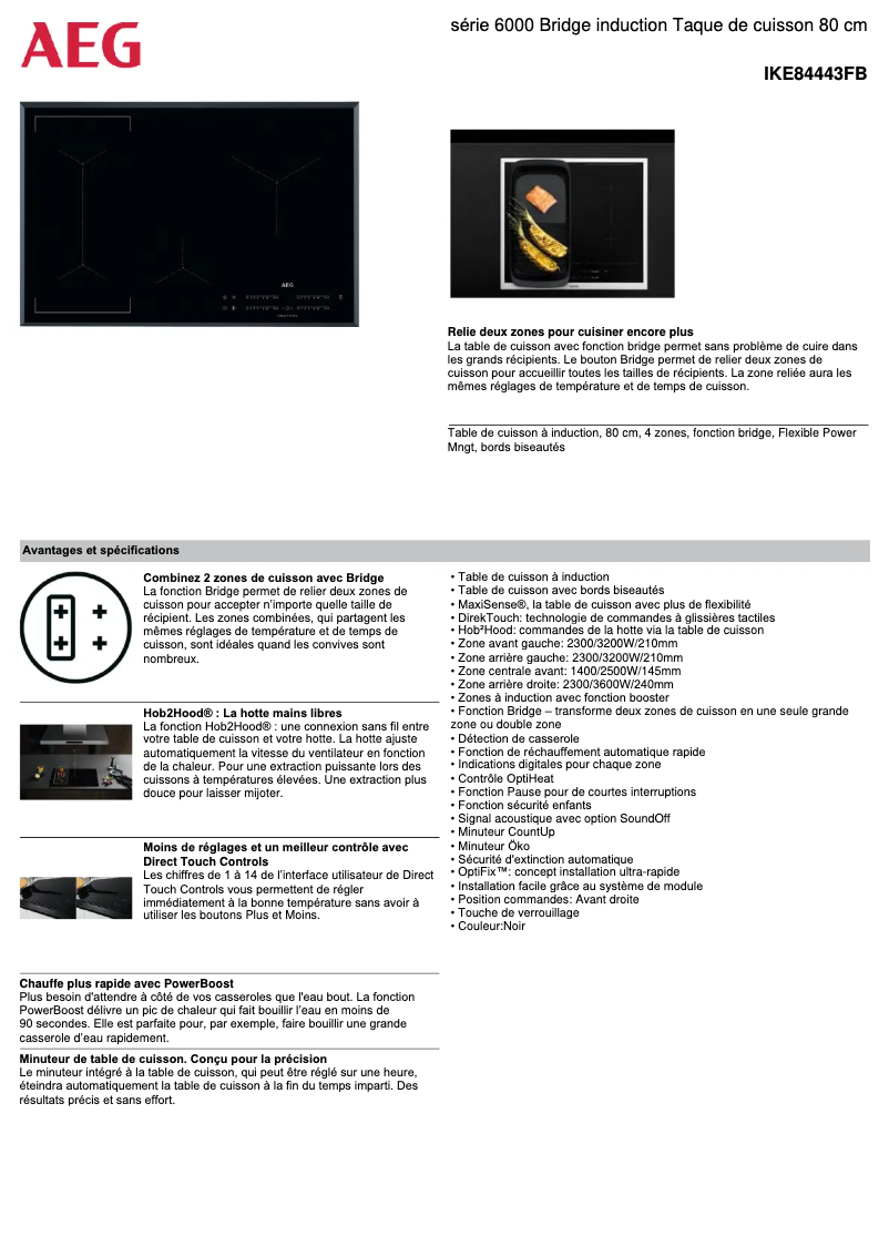 Image de la première page du manuel de l'appareil IKE84443FB