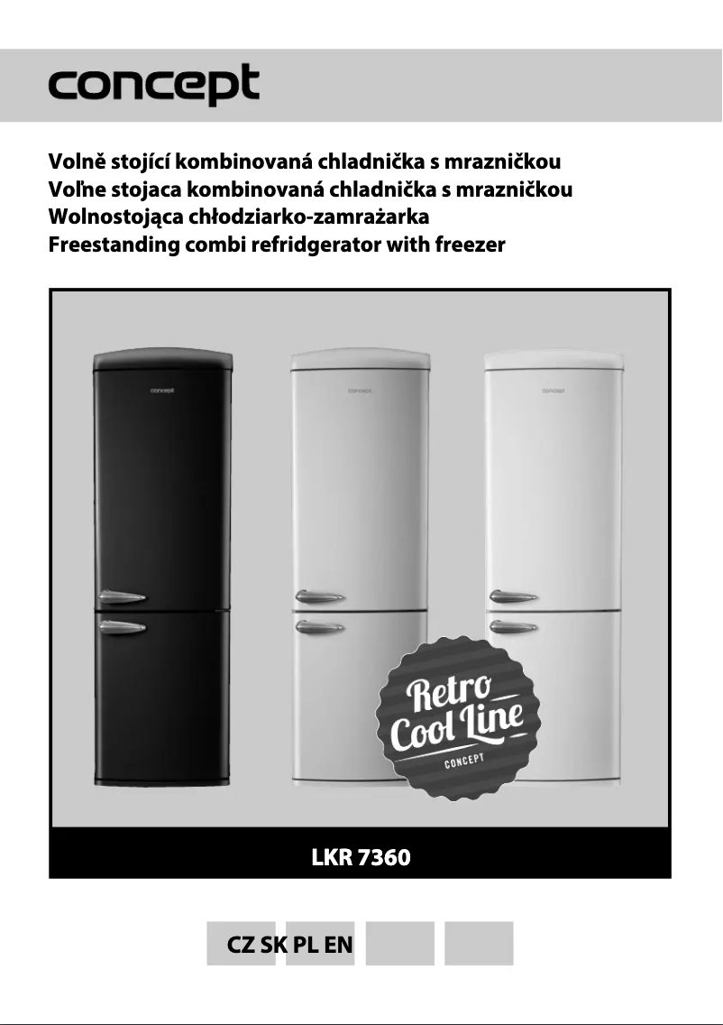 Page n°1 - Manuel utilisateur Concept LKR7360CR