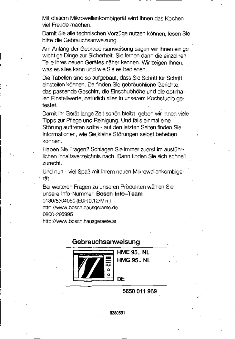 Image de la première page du manuel de l'appareil HME9561