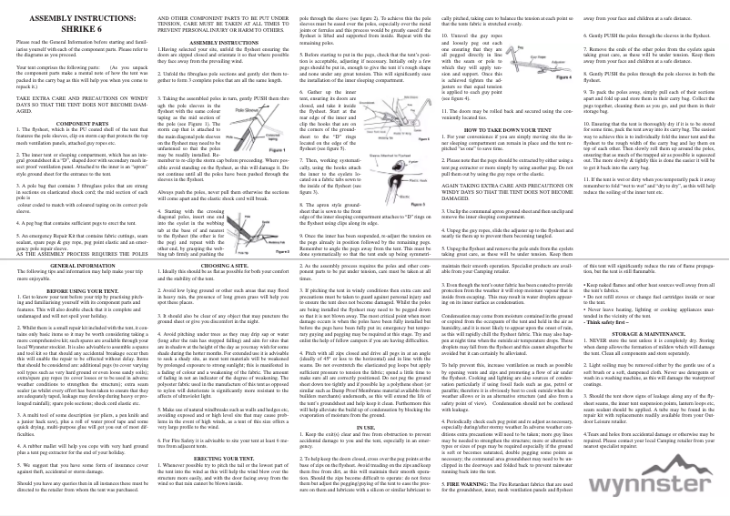 Page 1 de la notice Manuel utilisateur Wynnster Shrike 6