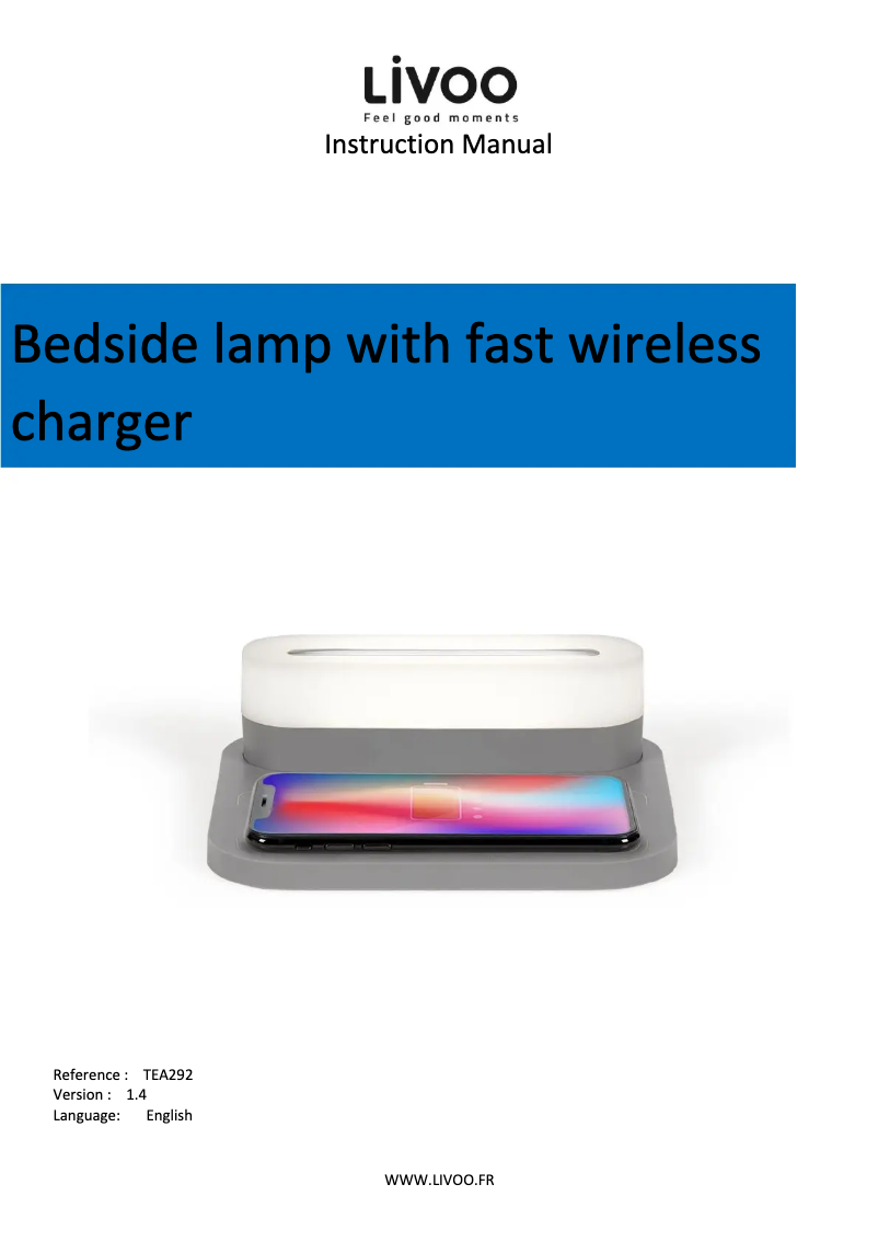 Page 1 de la notice Manuel utilisateur Livoo TEA292G