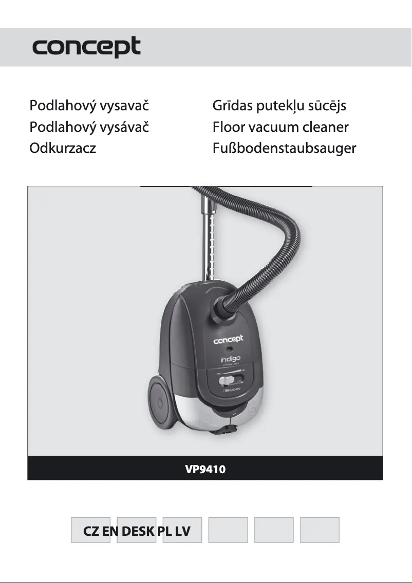 Page n°1 - Manuel utilisateur Concept VP-9411