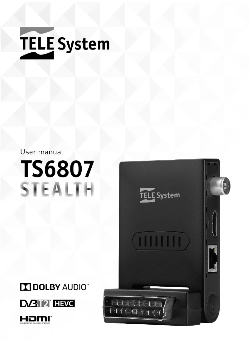 Page 1 de la notice Manuel utilisateur TELE System TS6807