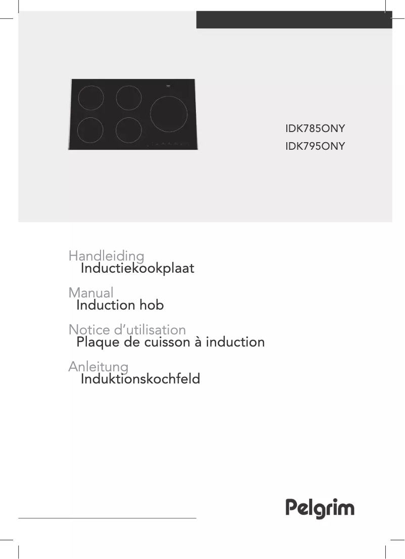 Page n°1 - Manuel utilisateur Pelgrim IDK785ONY