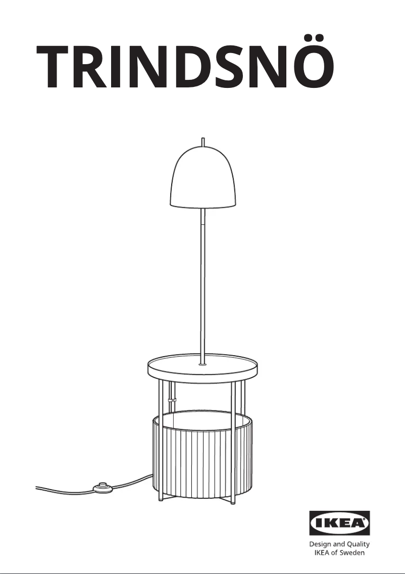 Image de la première page du manuel de l'appareil TRINDSNÖ 905.533.03