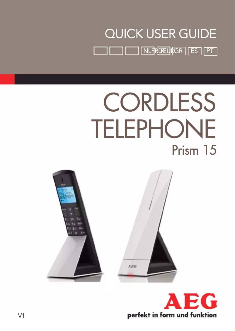Página 1 del manual Manual de usuario AEG Prism 15